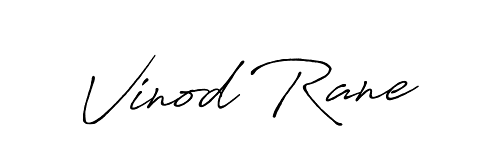 Make a beautiful signature design for name Vinod Rane. With this signature (Antro_Vectra_Bolder) style, you can create a handwritten signature for free. Vinod Rane signature style 7 images and pictures png