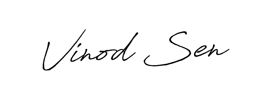 Antro_Vectra_Bolder is a professional signature style that is perfect for those who want to add a touch of class to their signature. It is also a great choice for those who want to make their signature more unique. Get Vinod Sen name to fancy signature for free. Vinod Sen signature style 7 images and pictures png