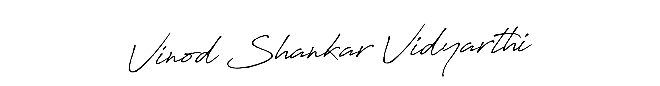 How to make Vinod Shankar Vidyarthi name signature. Use Antro_Vectra_Bolder style for creating short signs online. This is the latest handwritten sign. Vinod Shankar Vidyarthi signature style 7 images and pictures png