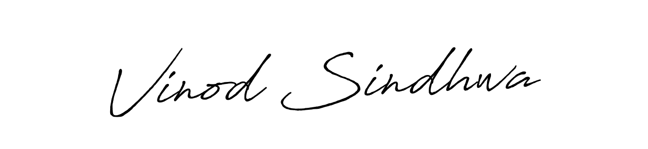 Also we have Vinod Sindhwa name is the best signature style. Create professional handwritten signature collection using Antro_Vectra_Bolder autograph style. Vinod Sindhwa signature style 7 images and pictures png