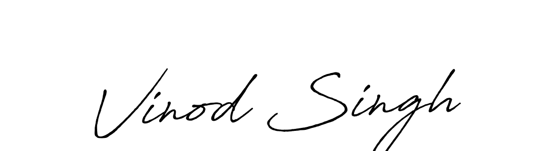 Design your own signature with our free online signature maker. With this signature software, you can create a handwritten (Antro_Vectra_Bolder) signature for name Vinod Singh. Vinod Singh signature style 7 images and pictures png