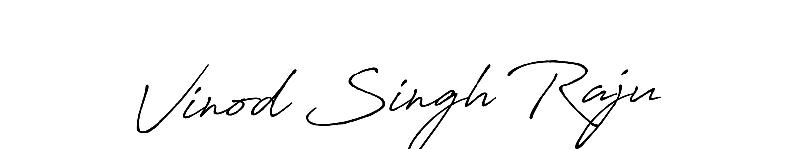 How to make Vinod Singh Raju signature? Antro_Vectra_Bolder is a professional autograph style. Create handwritten signature for Vinod Singh Raju name. Vinod Singh Raju signature style 7 images and pictures png