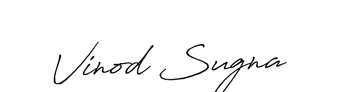 Vinod Sugna stylish signature style. Best Handwritten Sign (Antro_Vectra_Bolder) for my name. Handwritten Signature Collection Ideas for my name Vinod Sugna. Vinod Sugna signature style 7 images and pictures png