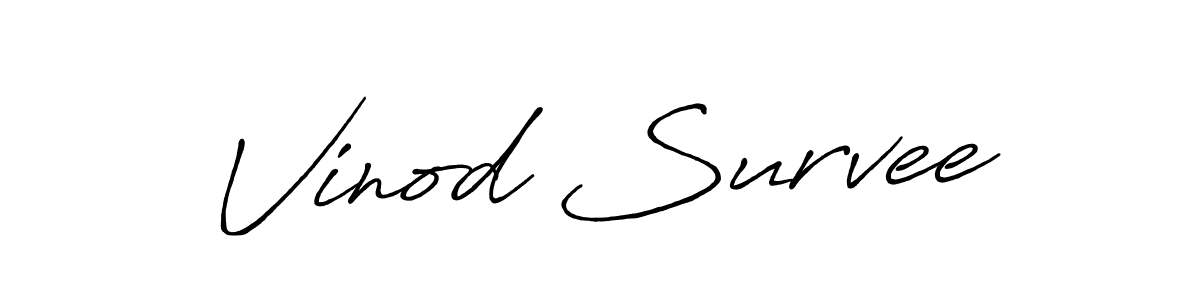 Similarly Antro_Vectra_Bolder is the best handwritten signature design. Signature creator online .You can use it as an online autograph creator for name Vinod Survee. Vinod Survee signature style 7 images and pictures png