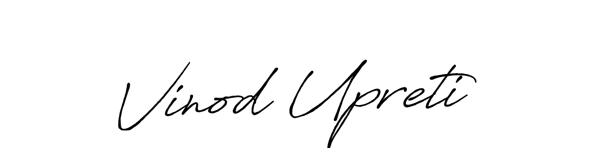 It looks lik you need a new signature style for name Vinod Upreti. Design unique handwritten (Antro_Vectra_Bolder) signature with our free signature maker in just a few clicks. Vinod Upreti signature style 7 images and pictures png