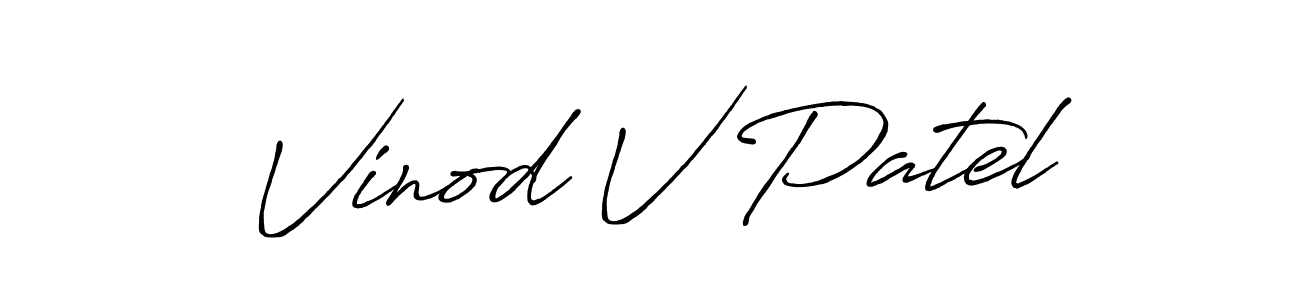 Here are the top 10 professional signature styles for the name Vinod V Patel. These are the best autograph styles you can use for your name. Vinod V Patel signature style 7 images and pictures png