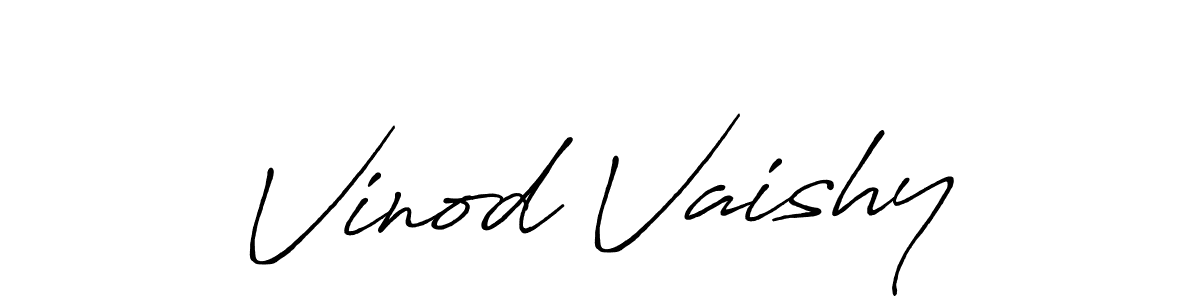 Make a beautiful signature design for name Vinod Vaishy. Use this online signature maker to create a handwritten signature for free. Vinod Vaishy signature style 7 images and pictures png