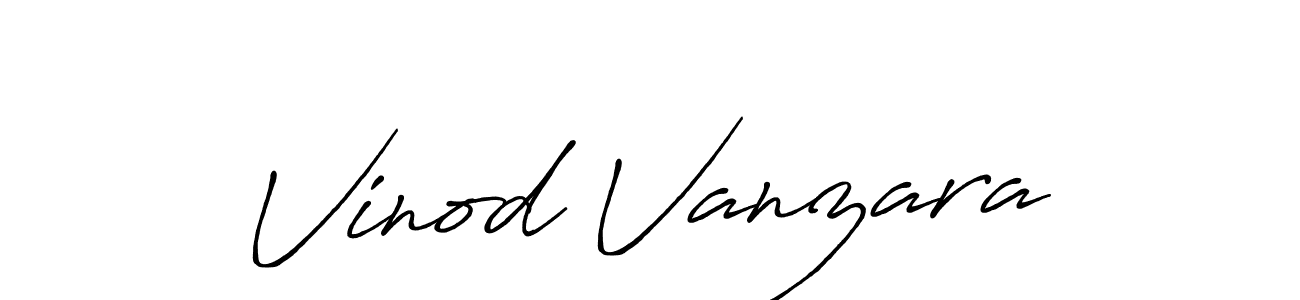 How to make Vinod Vanzara signature? Antro_Vectra_Bolder is a professional autograph style. Create handwritten signature for Vinod Vanzara name. Vinod Vanzara signature style 7 images and pictures png