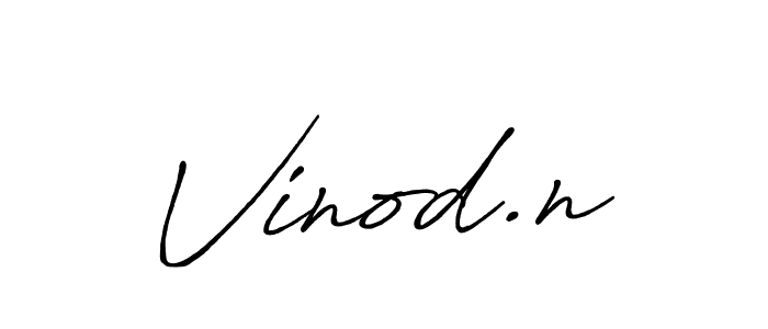 Make a beautiful signature design for name Vinod.n. Use this online signature maker to create a handwritten signature for free. Vinod.n signature style 7 images and pictures png