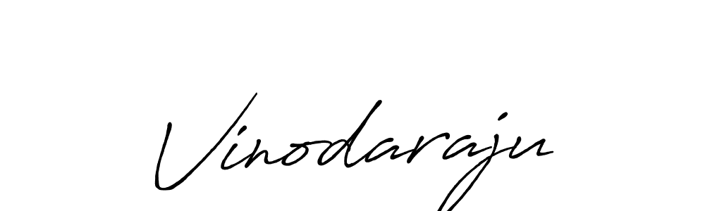 Create a beautiful signature design for name Vinodaraju. With this signature (Antro_Vectra_Bolder) fonts, you can make a handwritten signature for free. Vinodaraju signature style 7 images and pictures png
