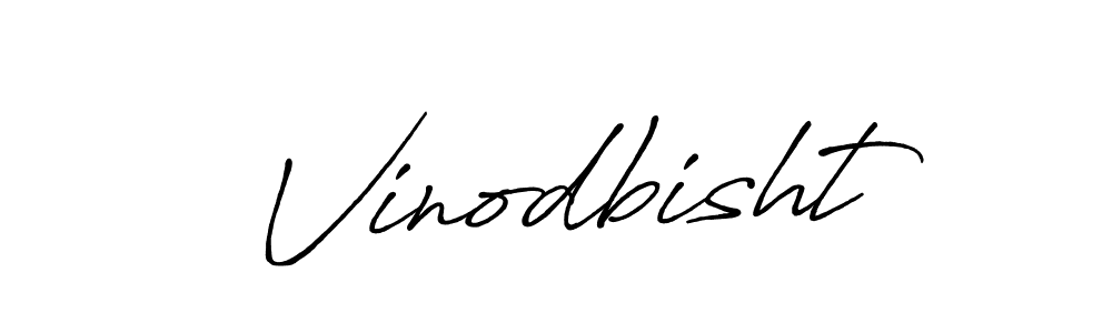 Design your own signature with our free online signature maker. With this signature software, you can create a handwritten (Antro_Vectra_Bolder) signature for name Vinodbisht. Vinodbisht signature style 7 images and pictures png