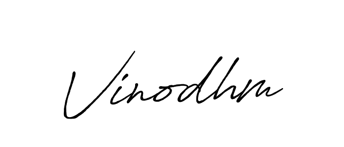 How to make Vinodhm signature? Antro_Vectra_Bolder is a professional autograph style. Create handwritten signature for Vinodhm name. Vinodhm signature style 7 images and pictures png