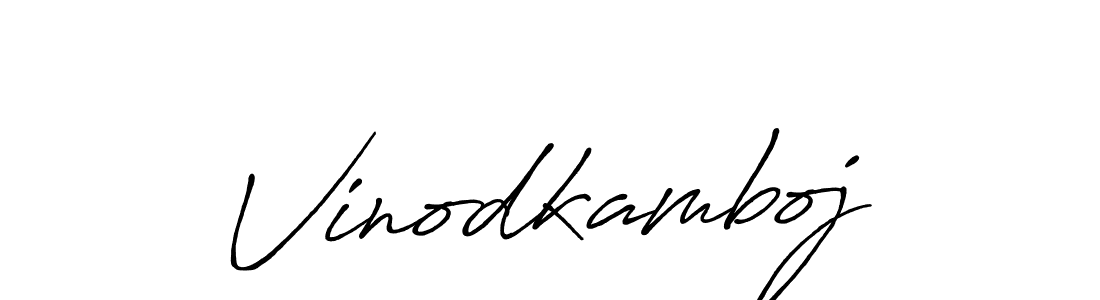 Design your own signature with our free online signature maker. With this signature software, you can create a handwritten (Antro_Vectra_Bolder) signature for name Vinodkamboj. Vinodkamboj signature style 7 images and pictures png