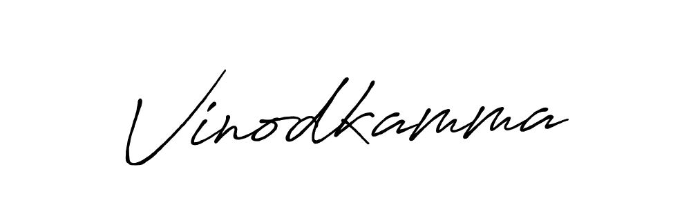 Also we have Vinodkamma name is the best signature style. Create professional handwritten signature collection using Antro_Vectra_Bolder autograph style. Vinodkamma signature style 7 images and pictures png