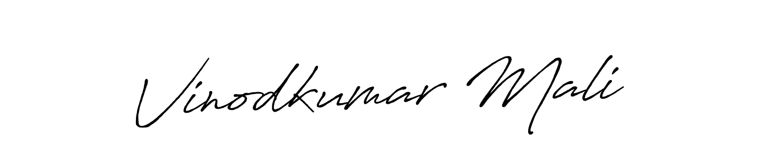 How to make Vinodkumar Mali signature? Antro_Vectra_Bolder is a professional autograph style. Create handwritten signature for Vinodkumar Mali name. Vinodkumar Mali signature style 7 images and pictures png