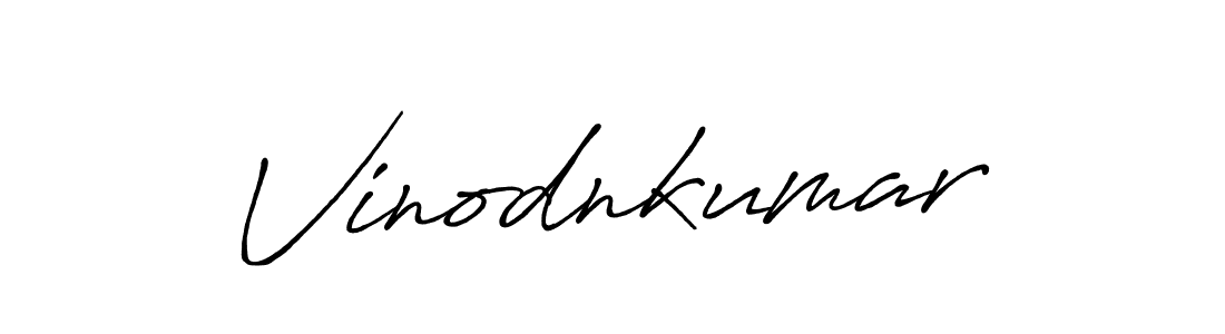 Make a beautiful signature design for name Vinodnkumar. With this signature (Antro_Vectra_Bolder) style, you can create a handwritten signature for free. Vinodnkumar signature style 7 images and pictures png