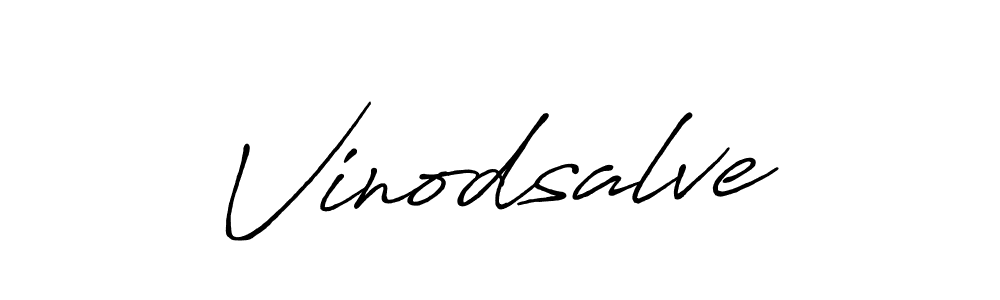 How to make Vinodsalve name signature. Use Antro_Vectra_Bolder style for creating short signs online. This is the latest handwritten sign. Vinodsalve signature style 7 images and pictures png