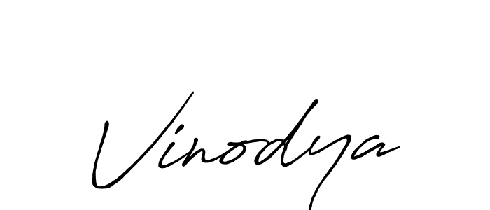 How to make Vinodya signature? Antro_Vectra_Bolder is a professional autograph style. Create handwritten signature for Vinodya name. Vinodya signature style 7 images and pictures png