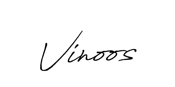 You should practise on your own different ways (Antro_Vectra_Bolder) to write your name (Vinoos) in signature. don't let someone else do it for you. Vinoos signature style 7 images and pictures png