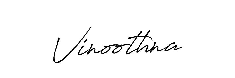 How to make Vinoothna name signature. Use Antro_Vectra_Bolder style for creating short signs online. This is the latest handwritten sign. Vinoothna signature style 7 images and pictures png