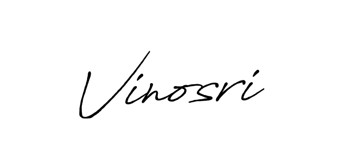 Create a beautiful signature design for name Vinosri. With this signature (Antro_Vectra_Bolder) fonts, you can make a handwritten signature for free. Vinosri signature style 7 images and pictures png