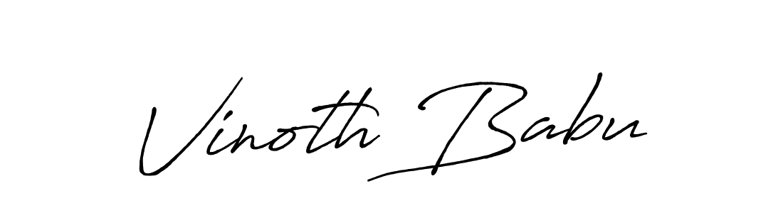 It looks lik you need a new signature style for name Vinoth Babu. Design unique handwritten (Antro_Vectra_Bolder) signature with our free signature maker in just a few clicks. Vinoth Babu signature style 7 images and pictures png