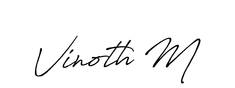 Here are the top 10 professional signature styles for the name Vinoth M. These are the best autograph styles you can use for your name. Vinoth M signature style 7 images and pictures png