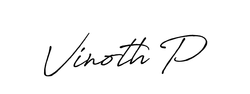 Once you've used our free online signature maker to create your best signature Antro_Vectra_Bolder style, it's time to enjoy all of the benefits that Vinoth P name signing documents. Vinoth P signature style 7 images and pictures png