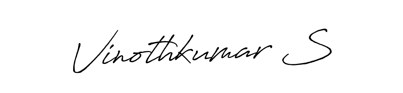 How to Draw Vinothkumar S signature style? Antro_Vectra_Bolder is a latest design signature styles for name Vinothkumar S. Vinothkumar S signature style 7 images and pictures png