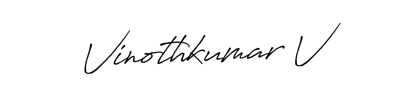 Here are the top 10 professional signature styles for the name Vinothkumar V. These are the best autograph styles you can use for your name. Vinothkumar V signature style 7 images and pictures png