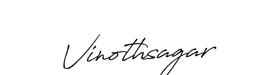 Make a beautiful signature design for name Vinothsagar. With this signature (Antro_Vectra_Bolder) style, you can create a handwritten signature for free. Vinothsagar signature style 7 images and pictures png