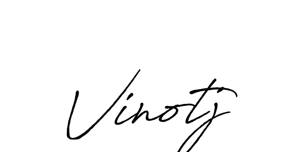 Make a beautiful signature design for name Vinotj. With this signature (Antro_Vectra_Bolder) style, you can create a handwritten signature for free. Vinotj signature style 7 images and pictures png