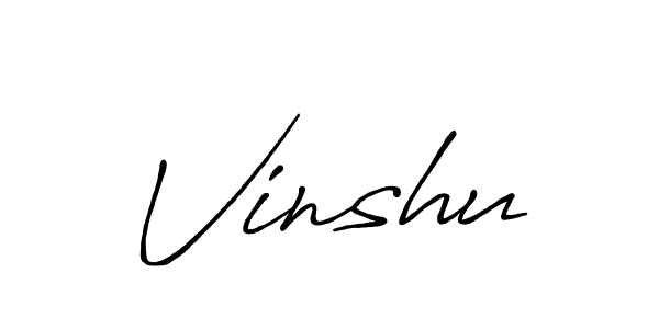 You should practise on your own different ways (Antro_Vectra_Bolder) to write your name (Vinshu) in signature. don't let someone else do it for you. Vinshu signature style 7 images and pictures png