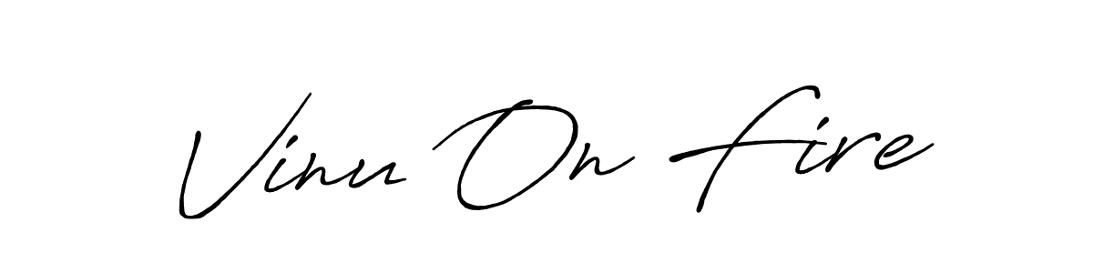 You should practise on your own different ways (Antro_Vectra_Bolder) to write your name (Vinu On Fire) in signature. don't let someone else do it for you. Vinu On Fire signature style 7 images and pictures png