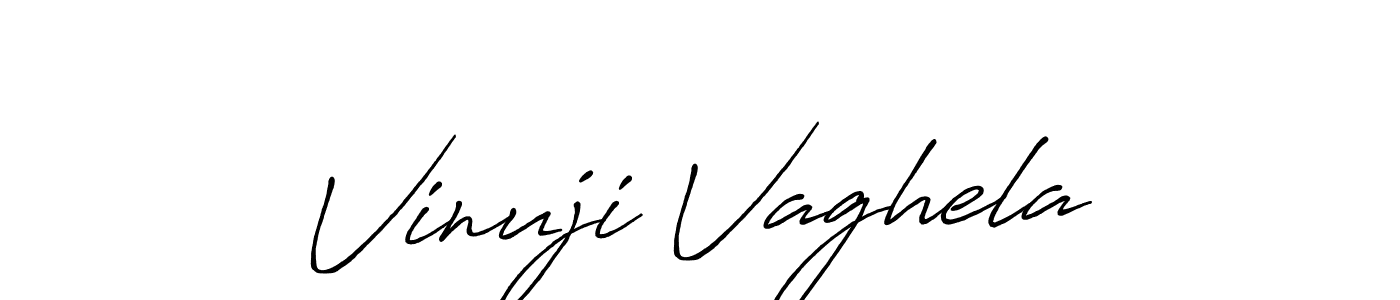 It looks lik you need a new signature style for name Vinuji Vaghela. Design unique handwritten (Antro_Vectra_Bolder) signature with our free signature maker in just a few clicks. Vinuji Vaghela signature style 7 images and pictures png