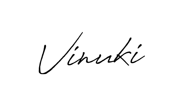 Once you've used our free online signature maker to create your best signature Antro_Vectra_Bolder style, it's time to enjoy all of the benefits that Vinuki name signing documents. Vinuki signature style 7 images and pictures png