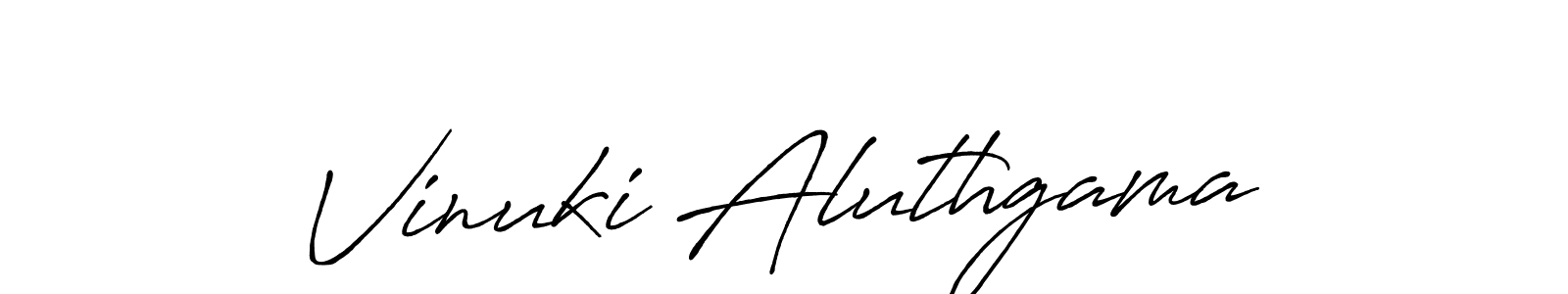 Similarly Antro_Vectra_Bolder is the best handwritten signature design. Signature creator online .You can use it as an online autograph creator for name Vinuki Aluthgama. Vinuki Aluthgama signature style 7 images and pictures png