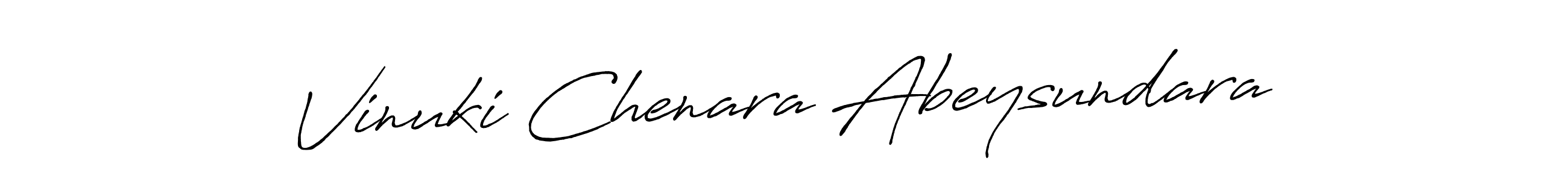 You should practise on your own different ways (Antro_Vectra_Bolder) to write your name (Vinuki Chenara Abeysundara) in signature. don't let someone else do it for you. Vinuki Chenara Abeysundara signature style 7 images and pictures png