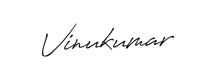 Make a beautiful signature design for name Vinukumar. With this signature (Antro_Vectra_Bolder) style, you can create a handwritten signature for free. Vinukumar signature style 7 images and pictures png