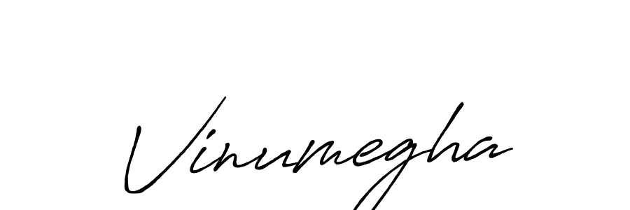 Use a signature maker to create a handwritten signature online. With this signature software, you can design (Antro_Vectra_Bolder) your own signature for name Vinumegha. Vinumegha signature style 7 images and pictures png