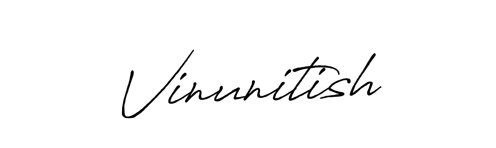 Make a beautiful signature design for name Vinunitish. Use this online signature maker to create a handwritten signature for free. Vinunitish signature style 7 images and pictures png