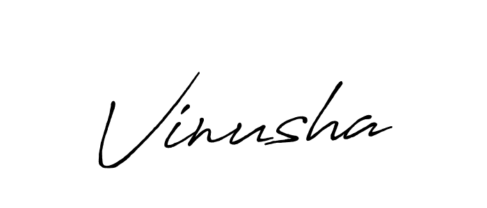 It looks lik you need a new signature style for name Vinusha. Design unique handwritten (Antro_Vectra_Bolder) signature with our free signature maker in just a few clicks. Vinusha signature style 7 images and pictures png