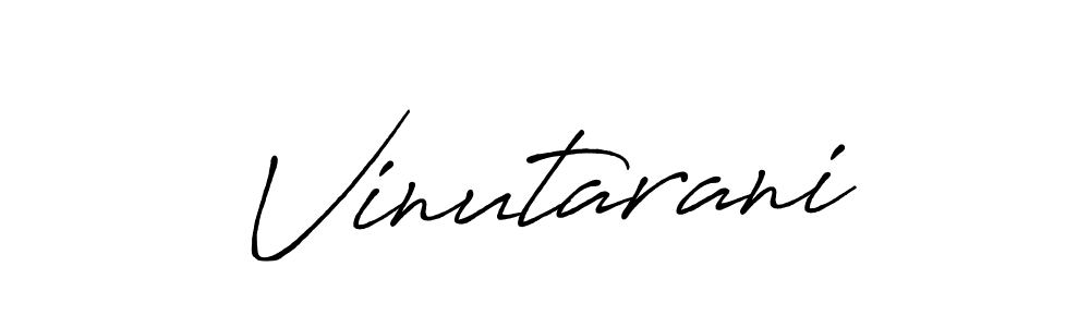How to make Vinutarani name signature. Use Antro_Vectra_Bolder style for creating short signs online. This is the latest handwritten sign. Vinutarani signature style 7 images and pictures png