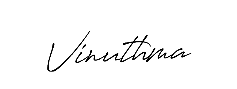 Vinuthma stylish signature style. Best Handwritten Sign (Antro_Vectra_Bolder) for my name. Handwritten Signature Collection Ideas for my name Vinuthma. Vinuthma signature style 7 images and pictures png