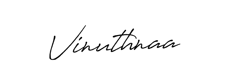 How to make Vinuthnaa signature? Antro_Vectra_Bolder is a professional autograph style. Create handwritten signature for Vinuthnaa name. Vinuthnaa signature style 7 images and pictures png