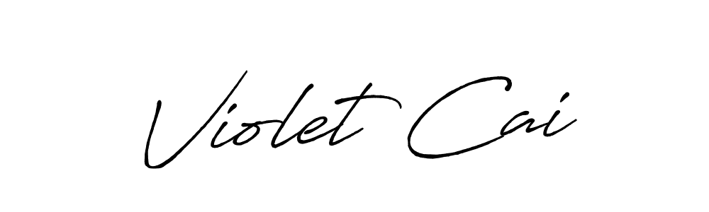 Design your own signature with our free online signature maker. With this signature software, you can create a handwritten (Antro_Vectra_Bolder) signature for name Violet Cai. Violet Cai signature style 7 images and pictures png