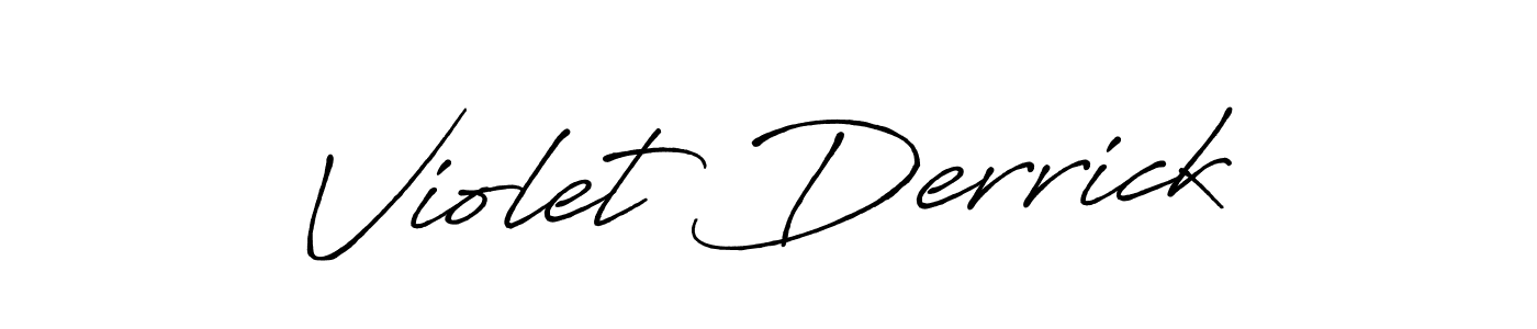 if you are searching for the best signature style for your name Violet Derrick. so please give up your signature search. here we have designed multiple signature styles  using Antro_Vectra_Bolder. Violet Derrick signature style 7 images and pictures png