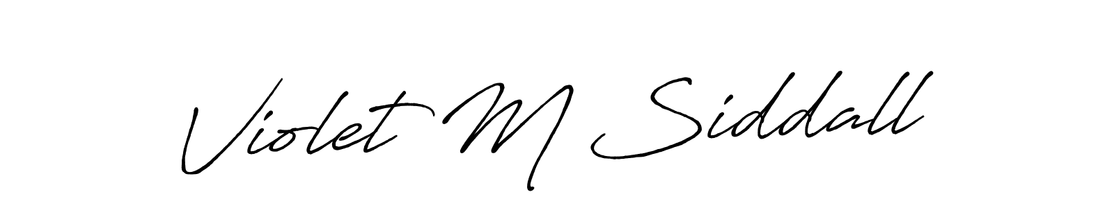 Also You can easily find your signature by using the search form. We will create Violet M Siddall name handwritten signature images for you free of cost using Antro_Vectra_Bolder sign style. Violet M Siddall signature style 7 images and pictures png