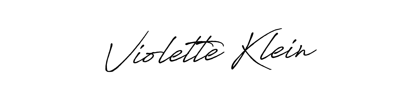 How to make Violette Klein name signature. Use Antro_Vectra_Bolder style for creating short signs online. This is the latest handwritten sign. Violette Klein signature style 7 images and pictures png