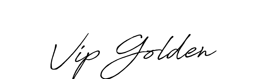 Similarly Antro_Vectra_Bolder is the best handwritten signature design. Signature creator online .You can use it as an online autograph creator for name Vip Golden. Vip Golden signature style 7 images and pictures png